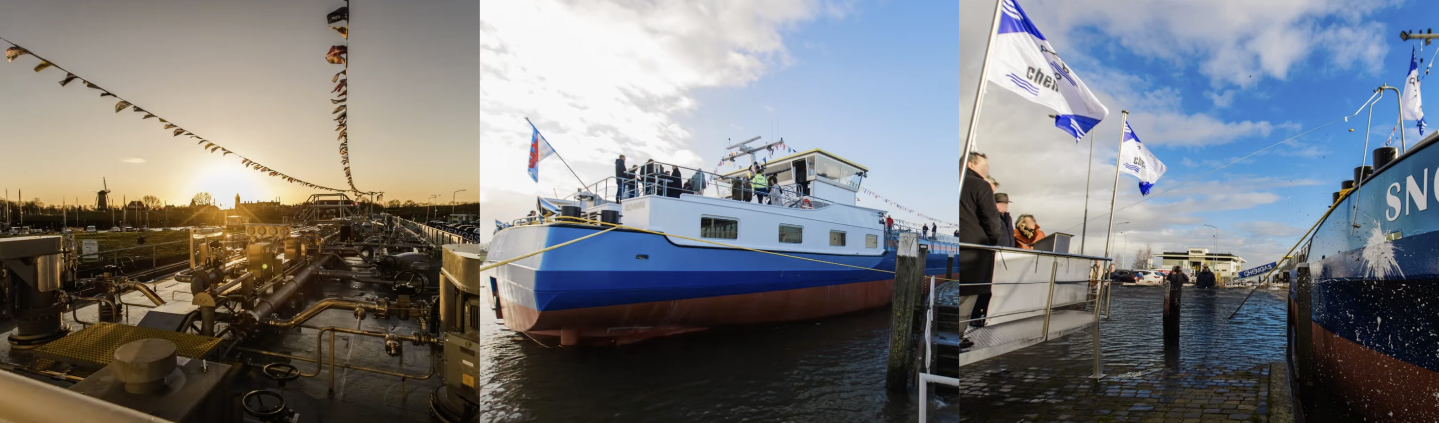 Ons nieuwste schip 'Sno' officieel gedoopt